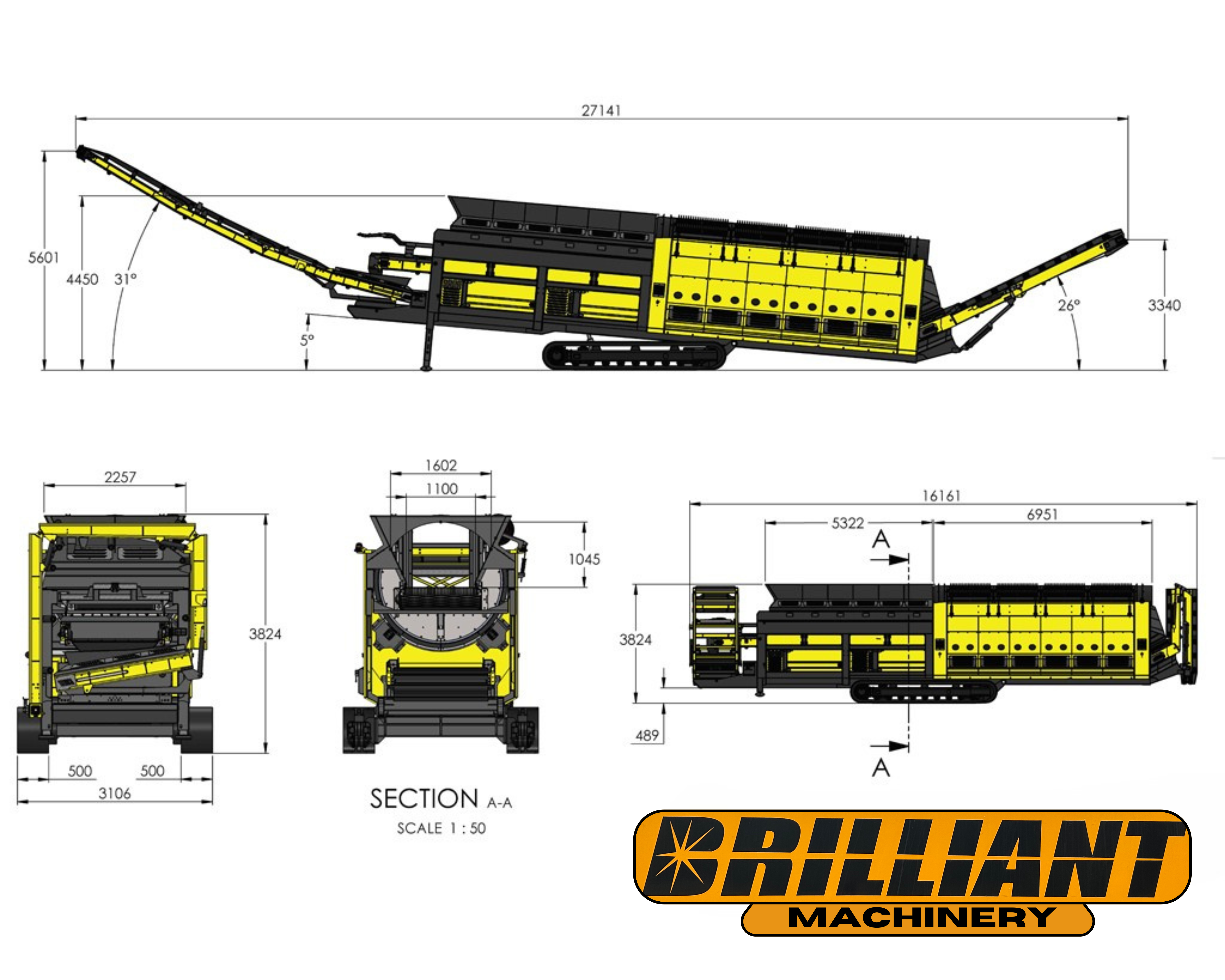 Brilliant TR622 Tracked Trommel